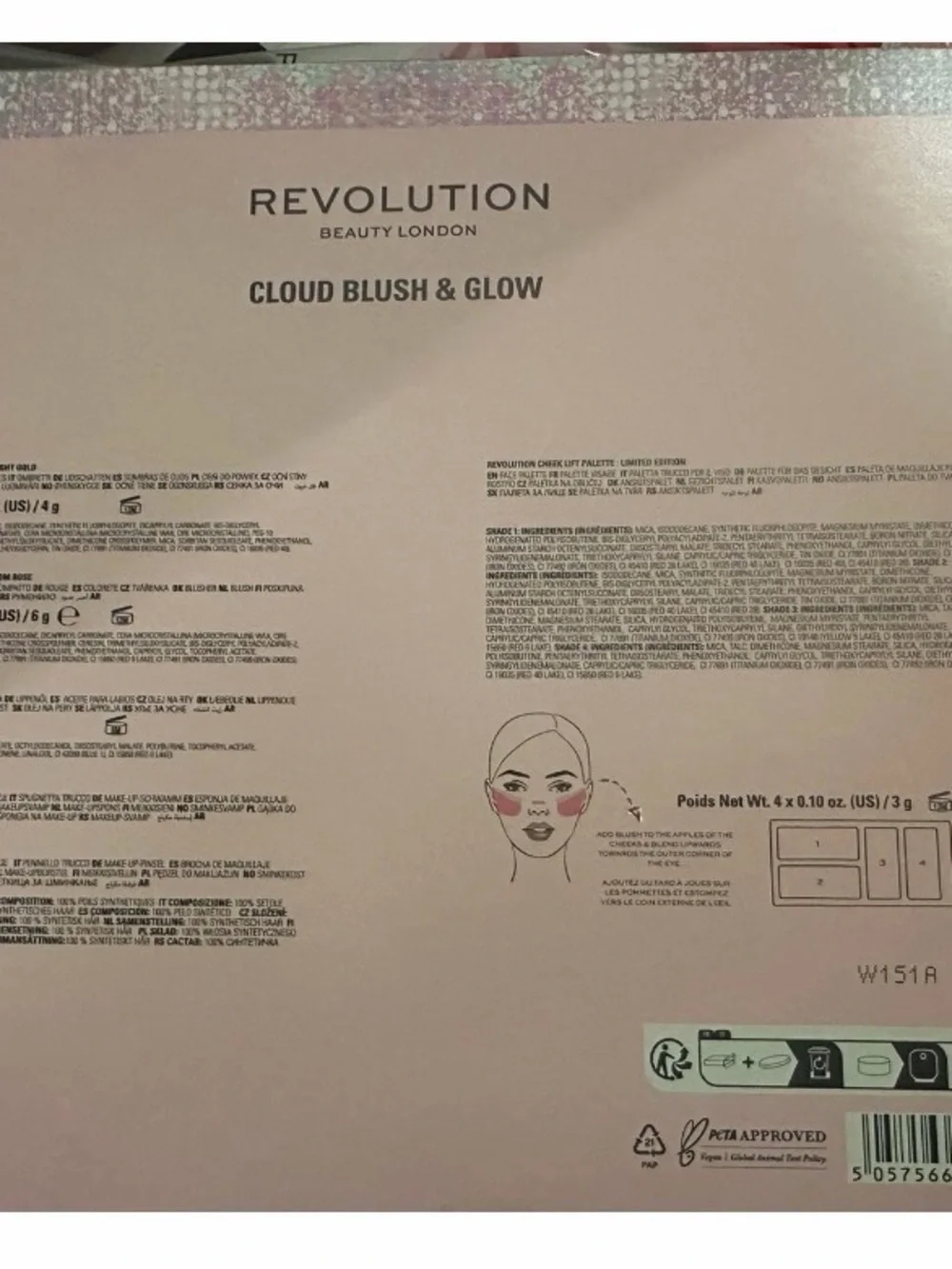 Makeup Revolution cloud blush and go gift set brand new in box